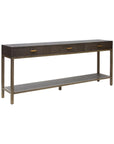 Clifton Console - Charcoal - 3 Drawer