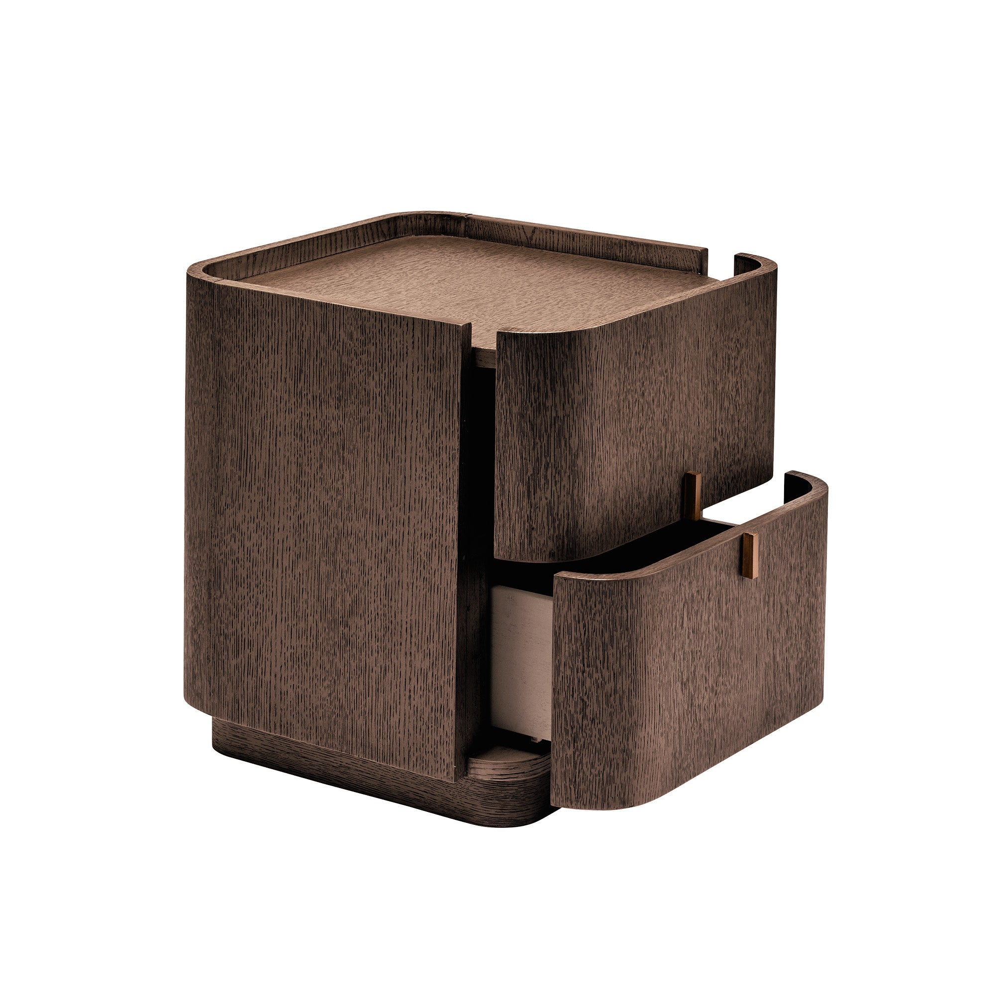 Maverick Bedside - Tobacco | Brass