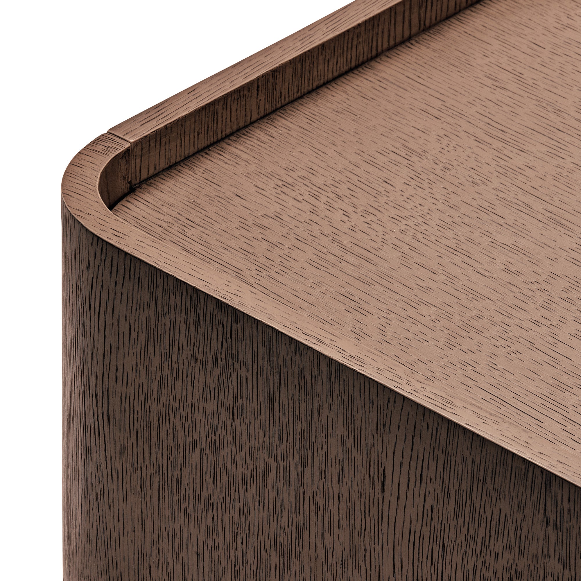 Maverick Bedside - Tobacco | Brass