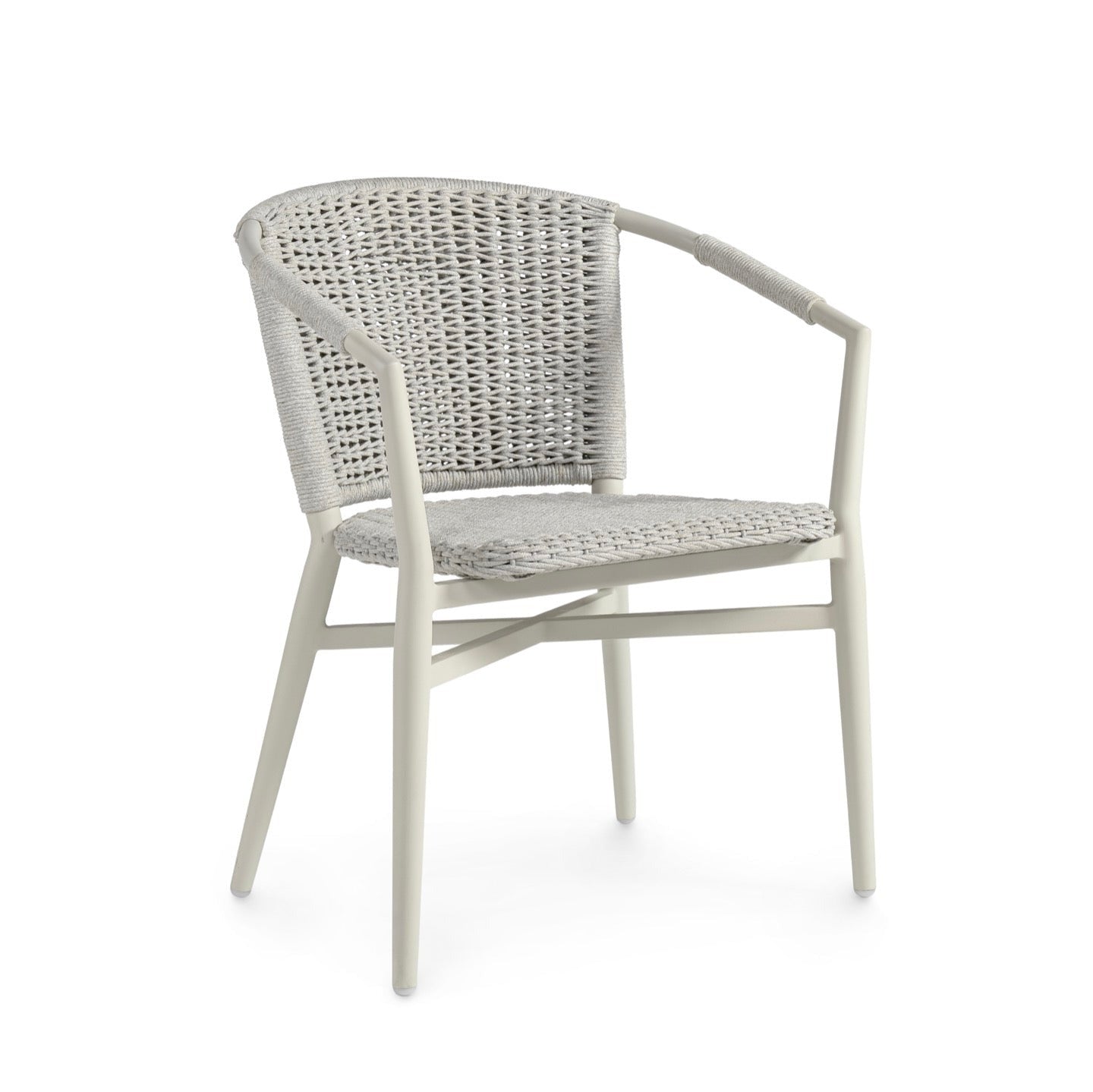 Nina Outdoor Stackable Arm Chair Stone