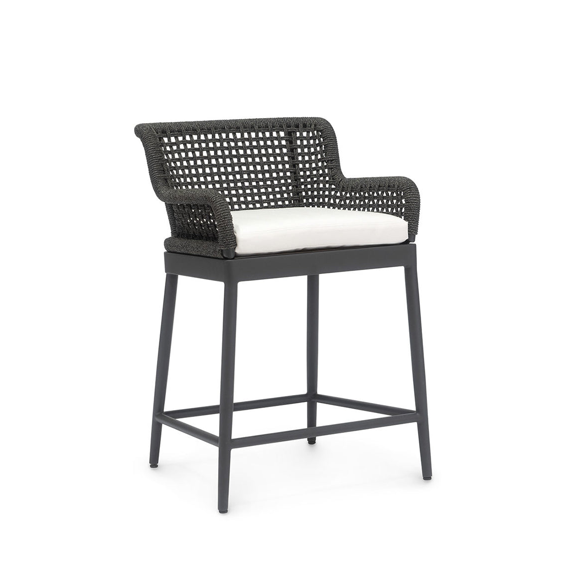 Somerset Outdoor 24&quot; Counter Barstool Charcoal