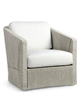 Carmine Outdoor Swivel Lounge Chair Light Fog