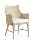 Avalon Arm Chair, Cerused White