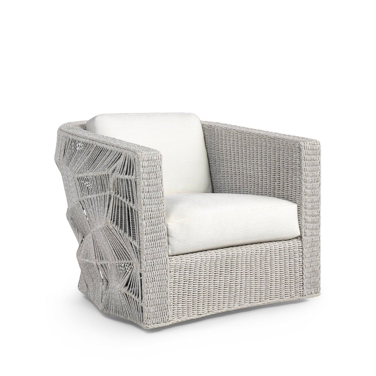 Dorsey Outdoor Swivel Lounge Chair Silver