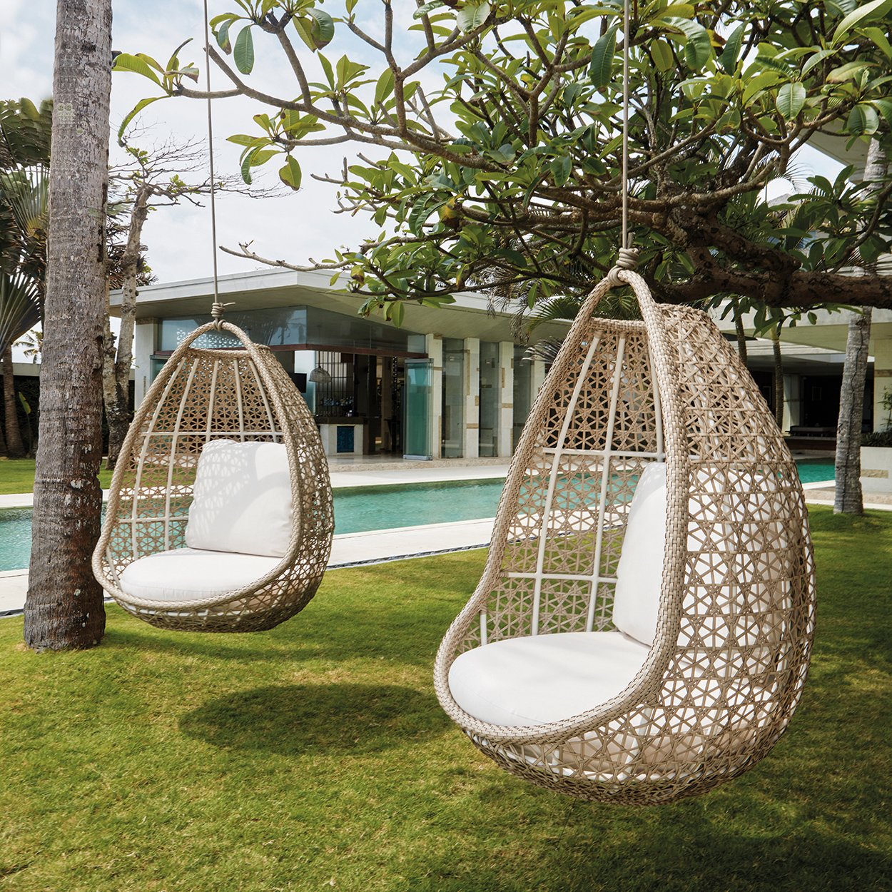 panama swing chair egg rope