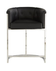 Calvin Counter Stool - Black and White Hide