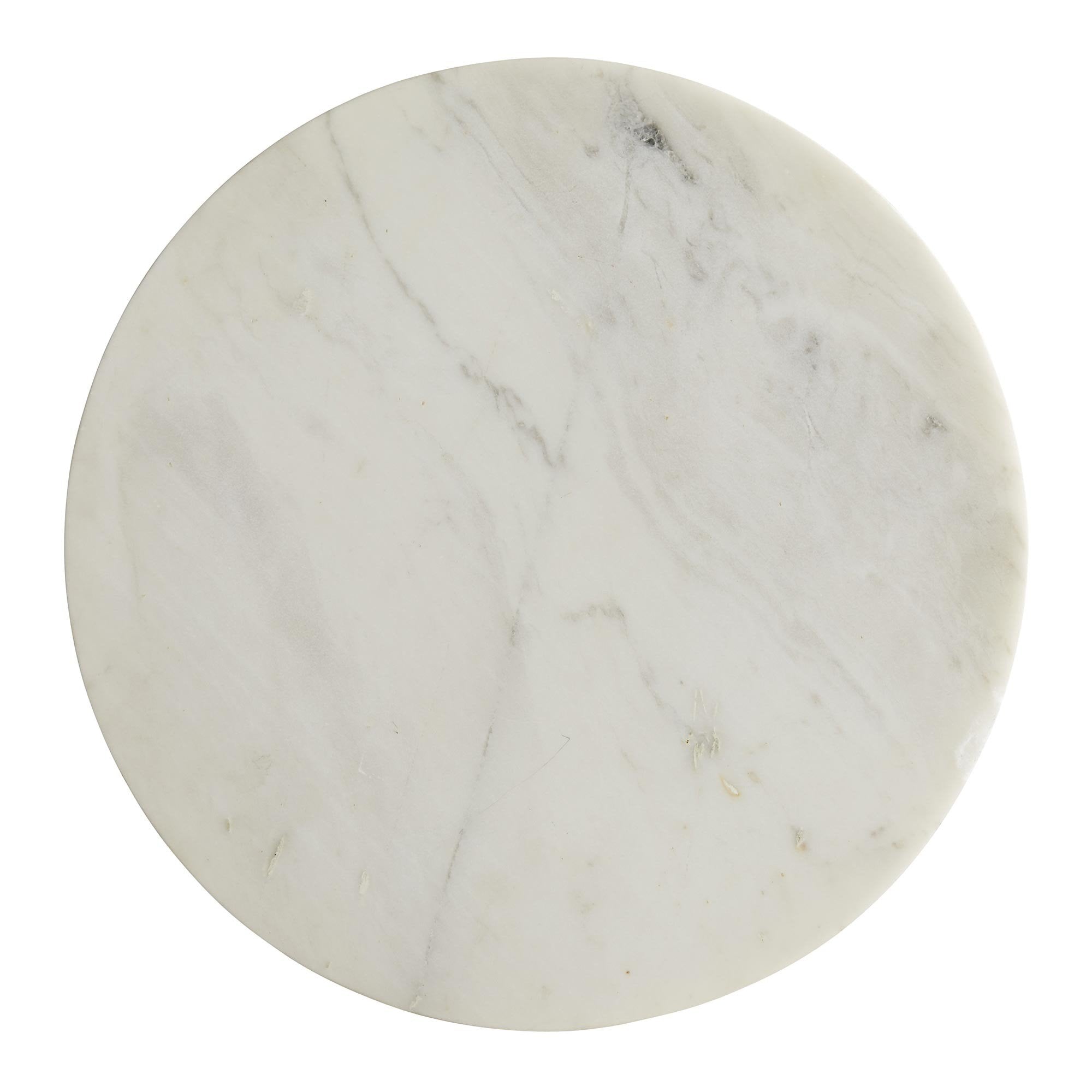 Kelsie Side Table - White Marble