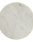 Kelsie Side Table - White Marble