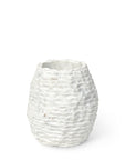 Ambrose Chiseled Marble Vase Short