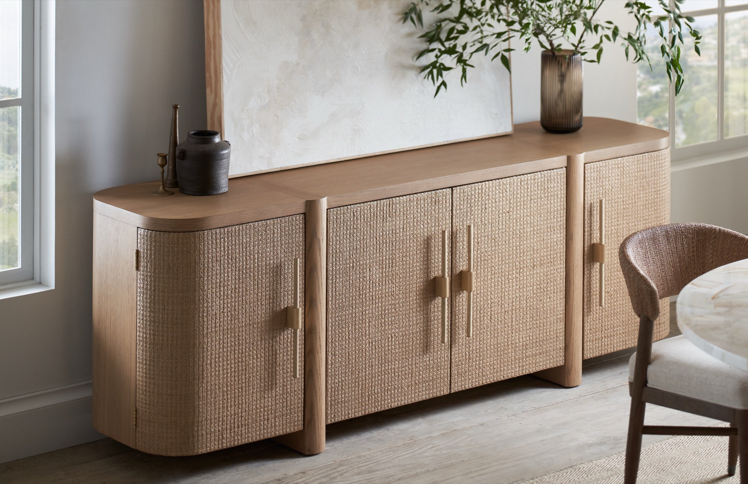 Zoey Natural Oak Sideboard – Boyd Blue