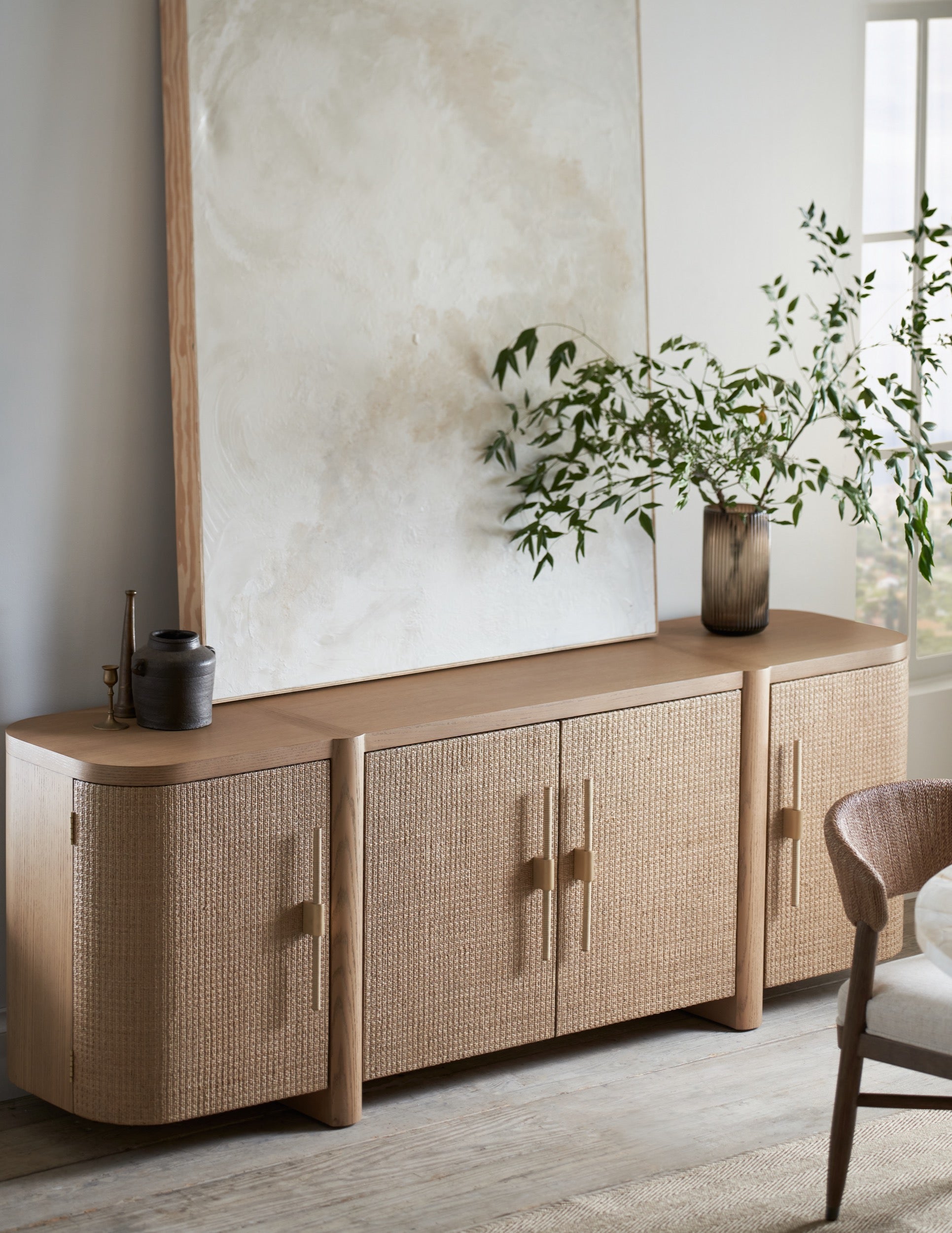 Zoey Natural Oak Sideboard – Boyd Blue