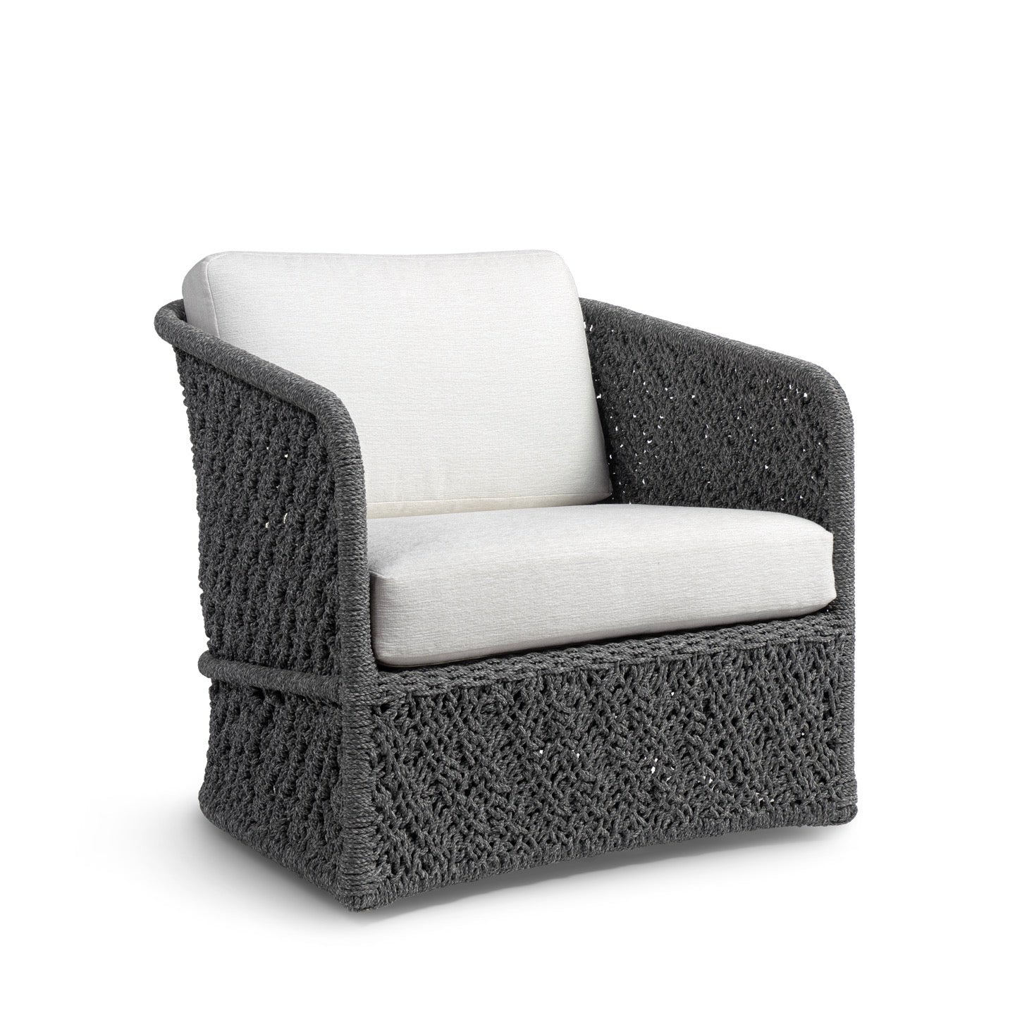 Jenson Outdoor Swivel Lounge Chair Charcoal