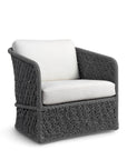 Jenson Outdoor Swivel Lounge Chair Charcoal