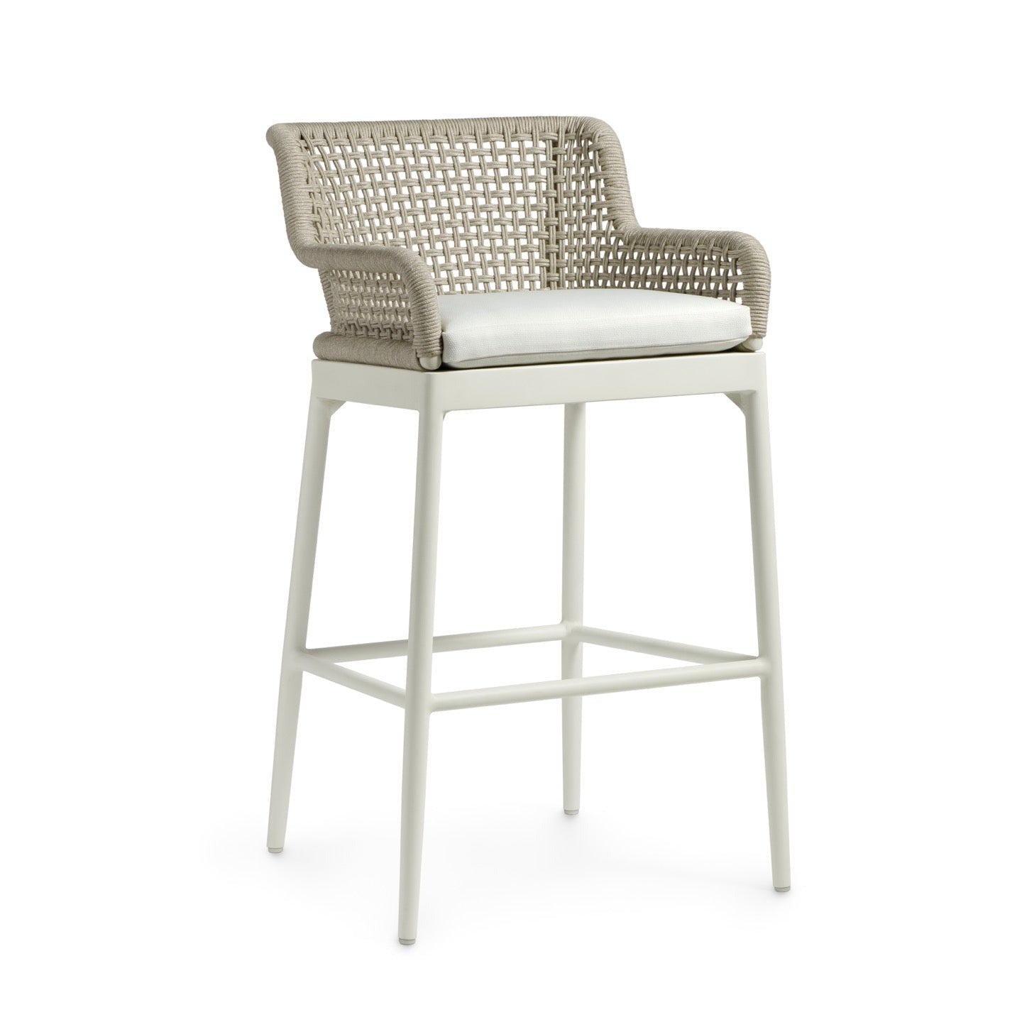 Somerset Outdoor 30&quot; Barstool Ivory