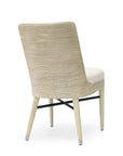 Evans Side Chair - Vintage White, Canvas Natural