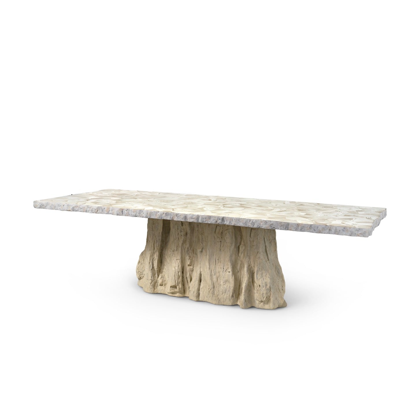 Camilla Fossilized Clam Dining Table Rectangular
