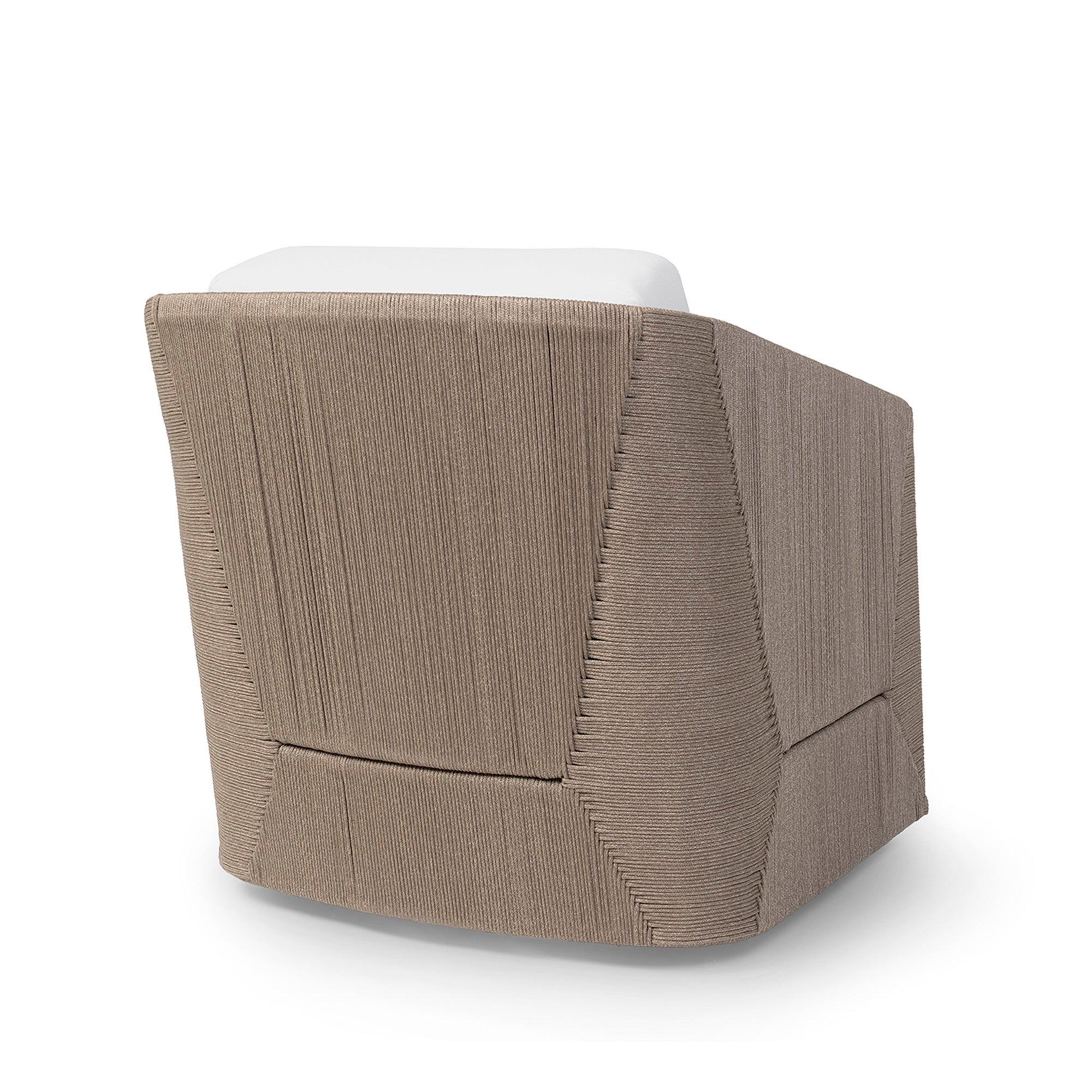 Carmine Outdoor Swivel Lounge Chair Dark Tan