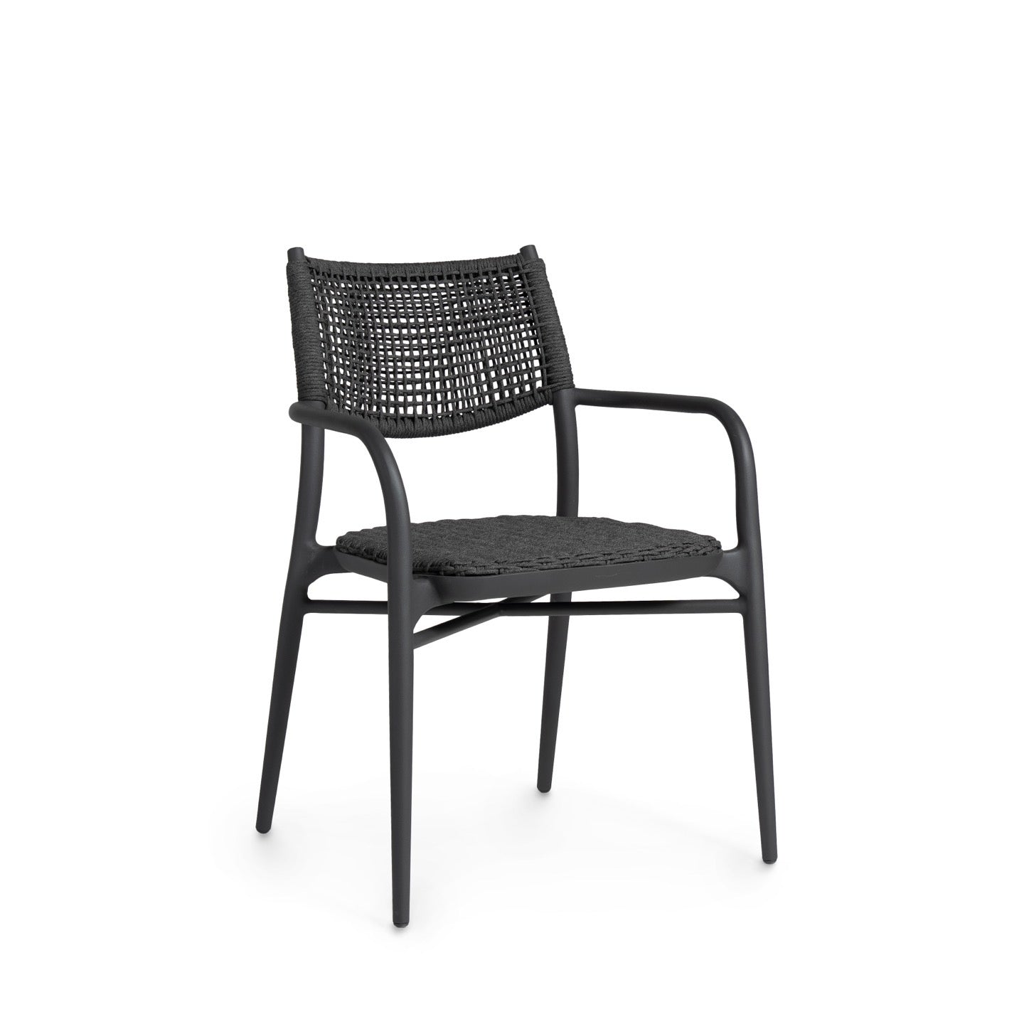Cody Outdoor Stackable Arm Chair Midnight