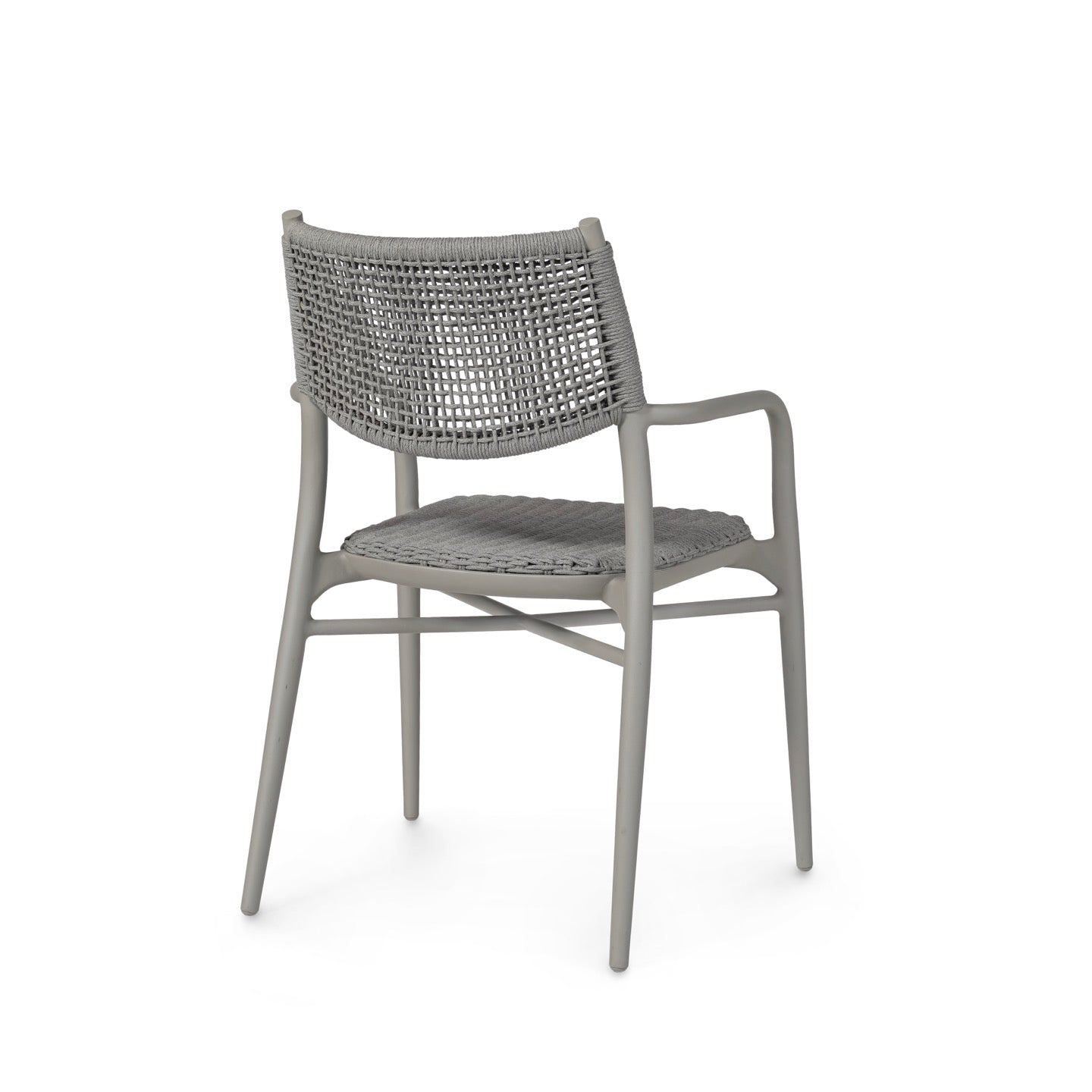 Cody Outdoor Stackable Arm Chair Pebble