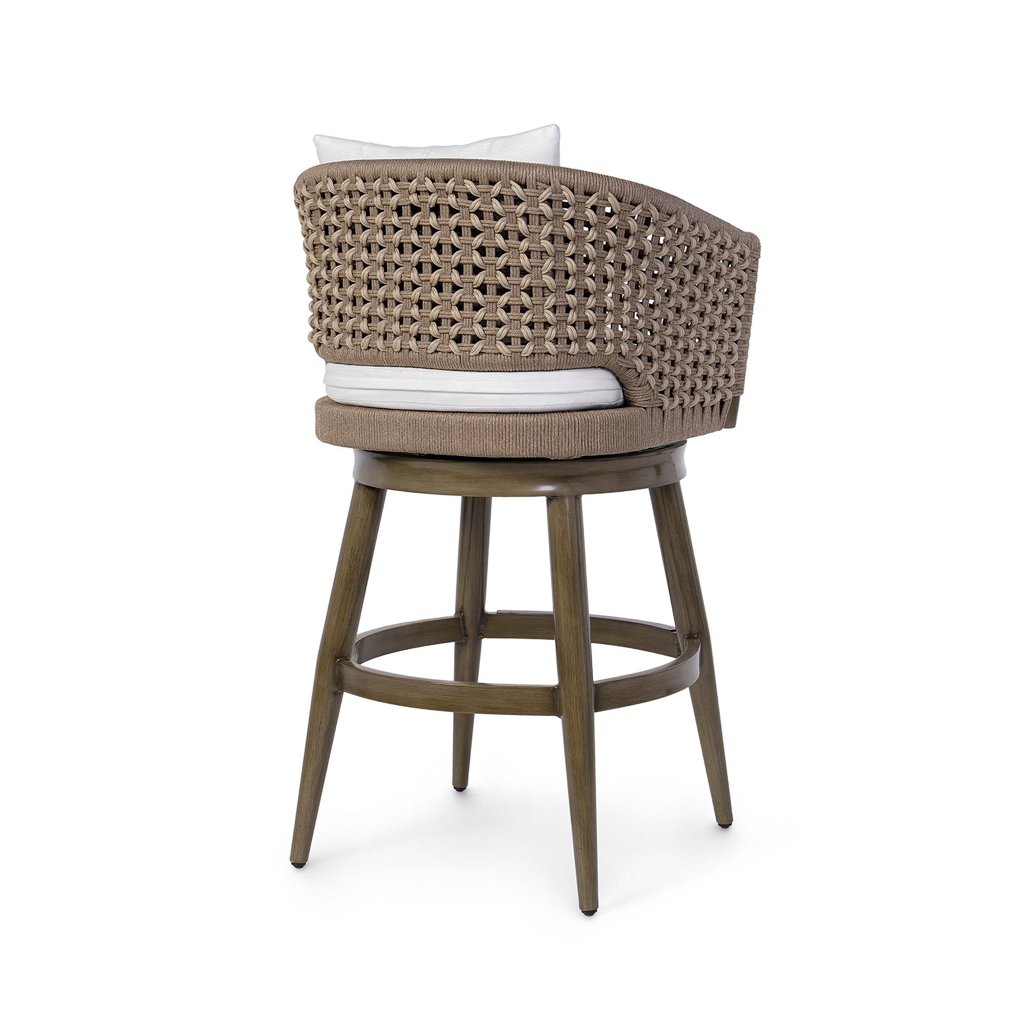 Southport Outdoor Swivel 30" Barstool Umber