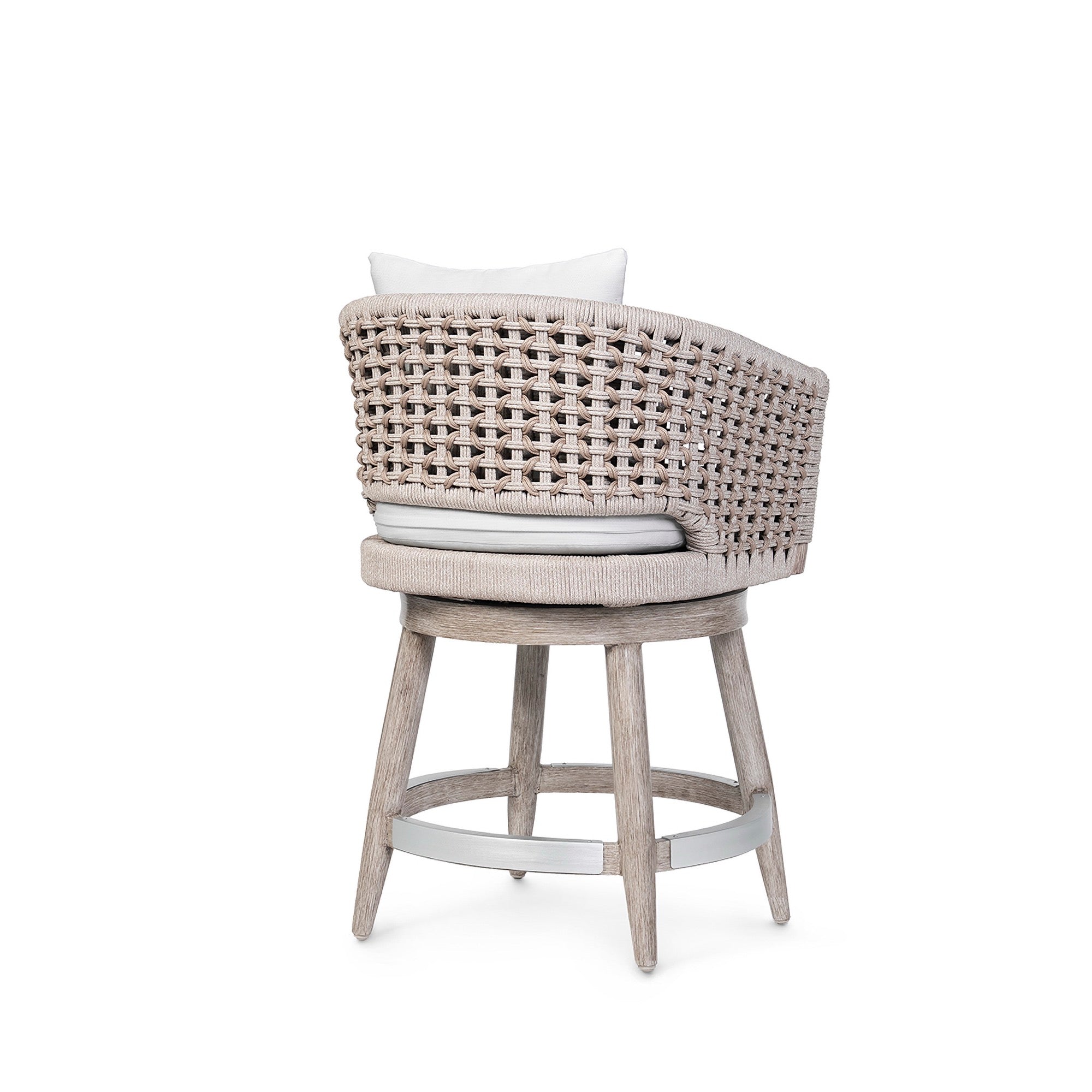 Southport Outdoor Swivel 24" Counter Stool Almond