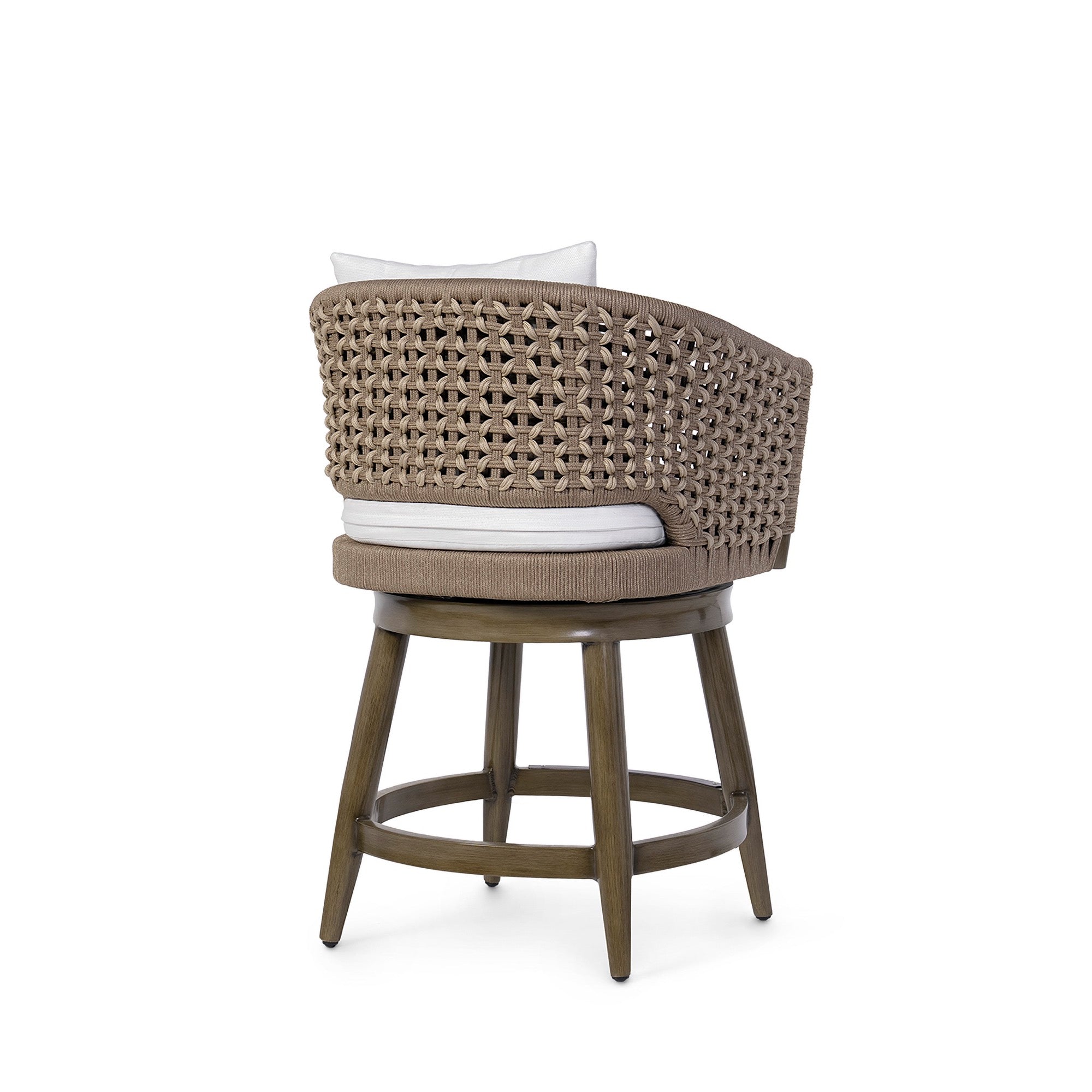 Southport Outdoor Swivel 24" Counter Stool Umber