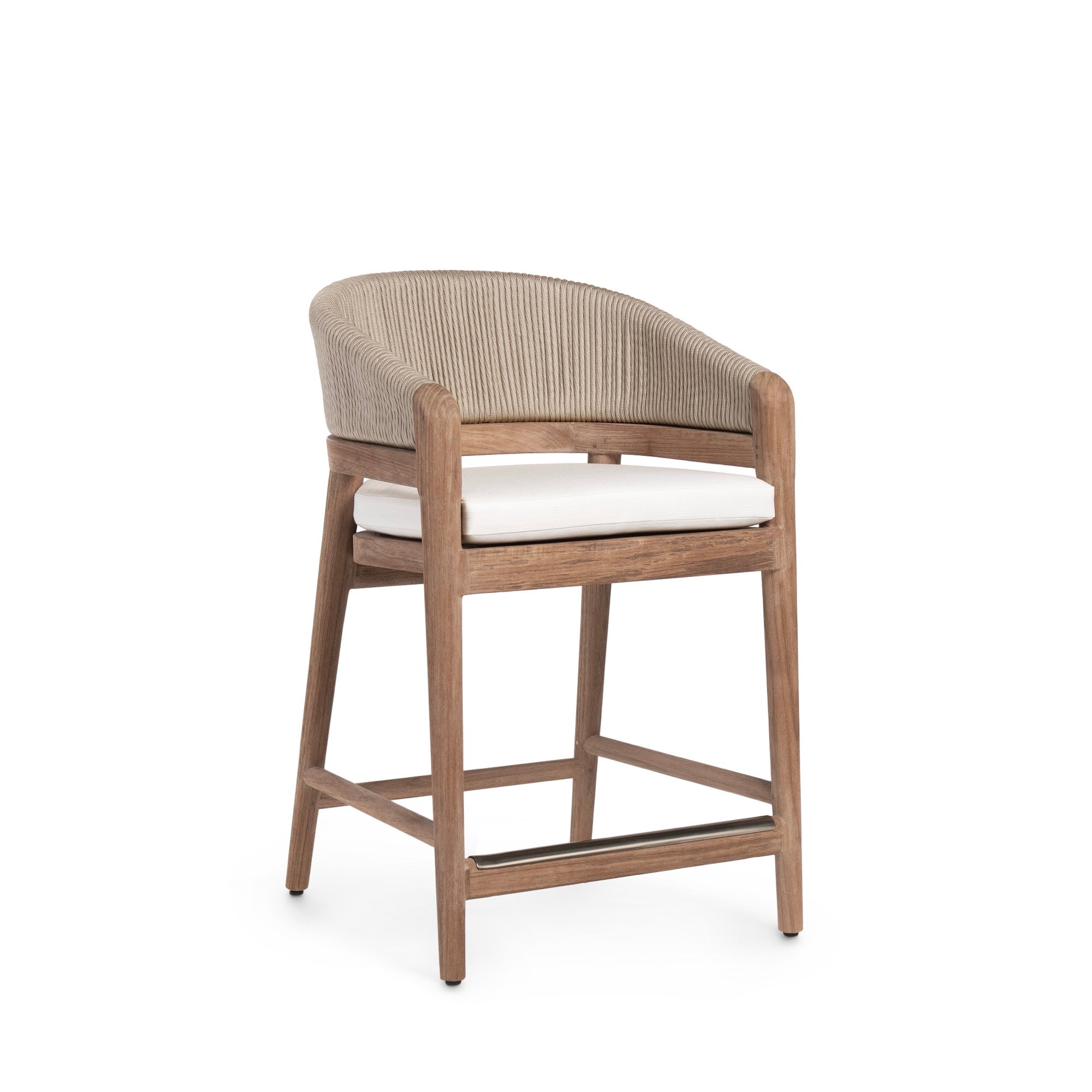 Casey Outdoor 24" Counter Stool Taupe