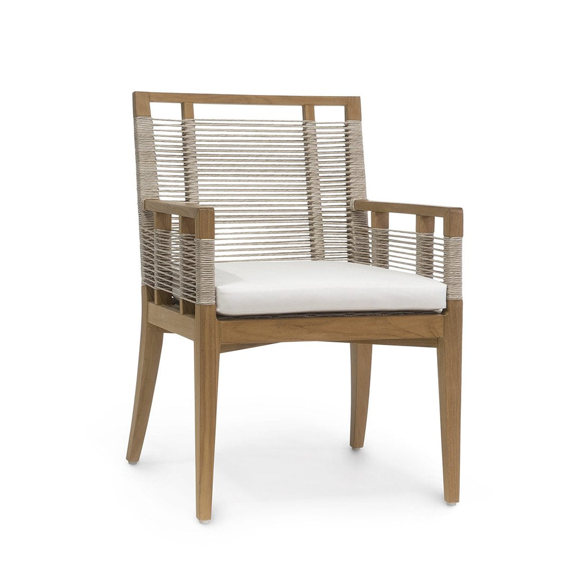 Amalfi Outdoor Arm Chair - Sailcloth Salt 64 Fabric