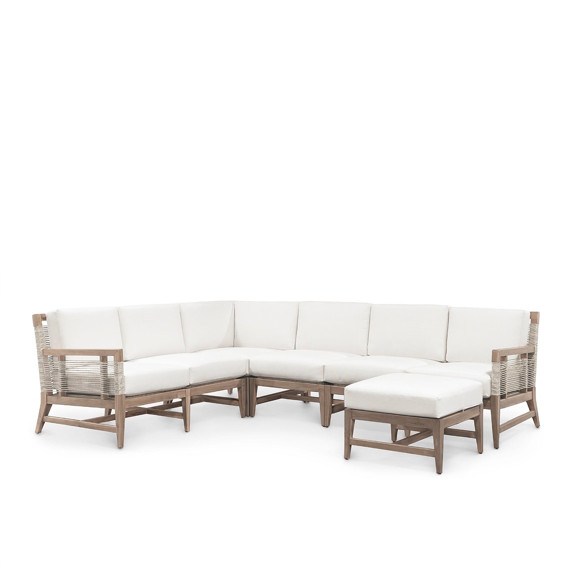Amalfi Outdoor Aluminum Sectional Left Arm