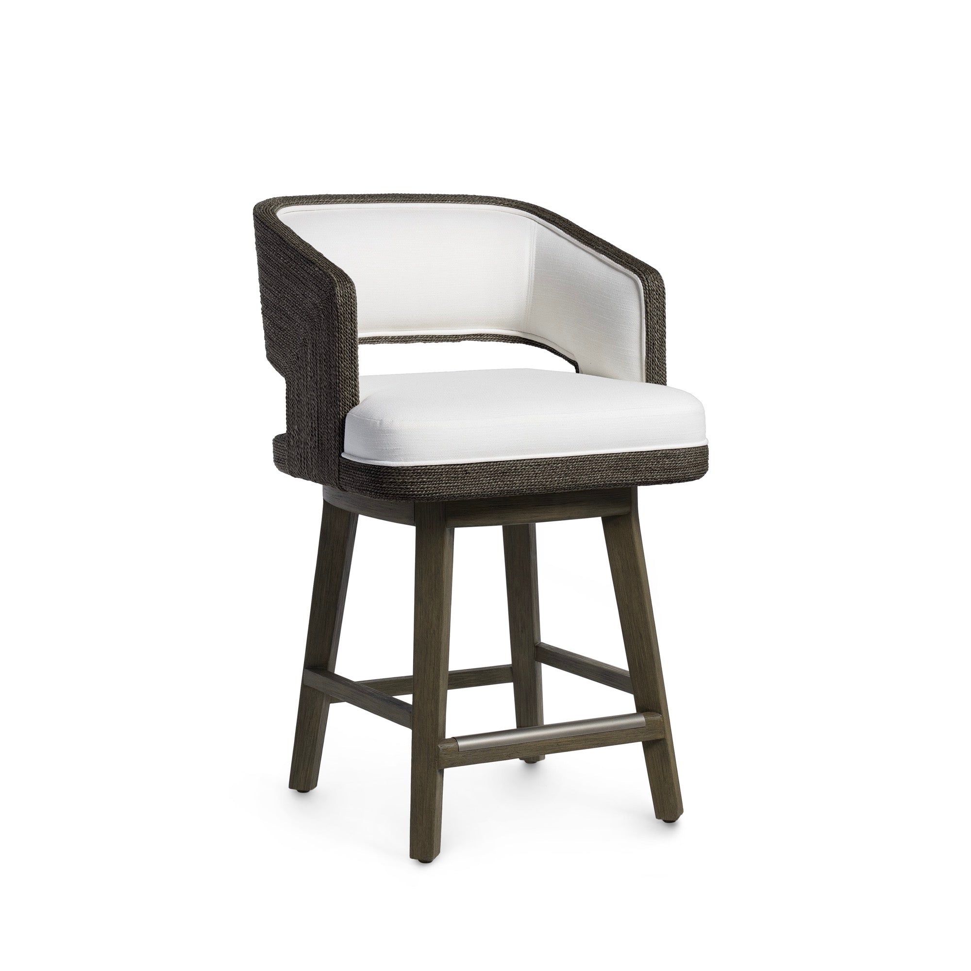 Hadley 24" Swivel Counter Stool Charcoal