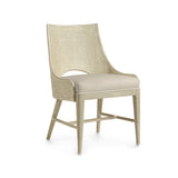 Load image into Gallery viewer, Avalon Side Chair, Cerused White - M Grade Fabric - 52 Cream White