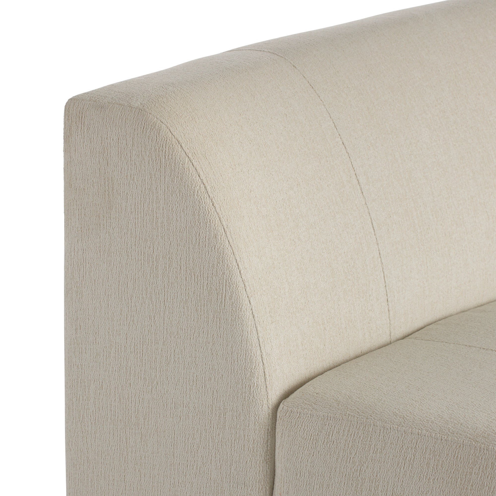 Islander Right Sofa Vanilla Performance Bouclé