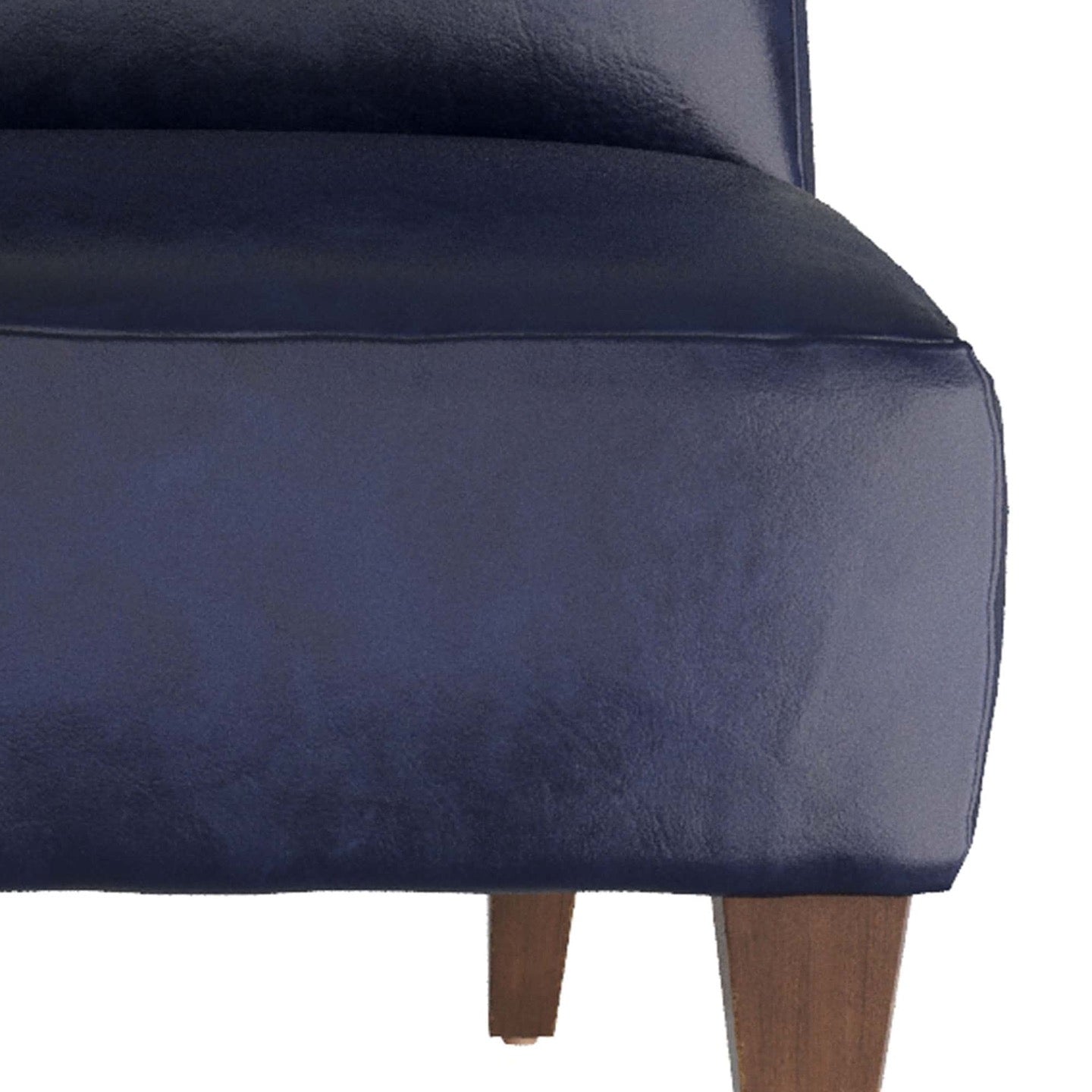 Trudell Chair Ink Leather Dark Walnut