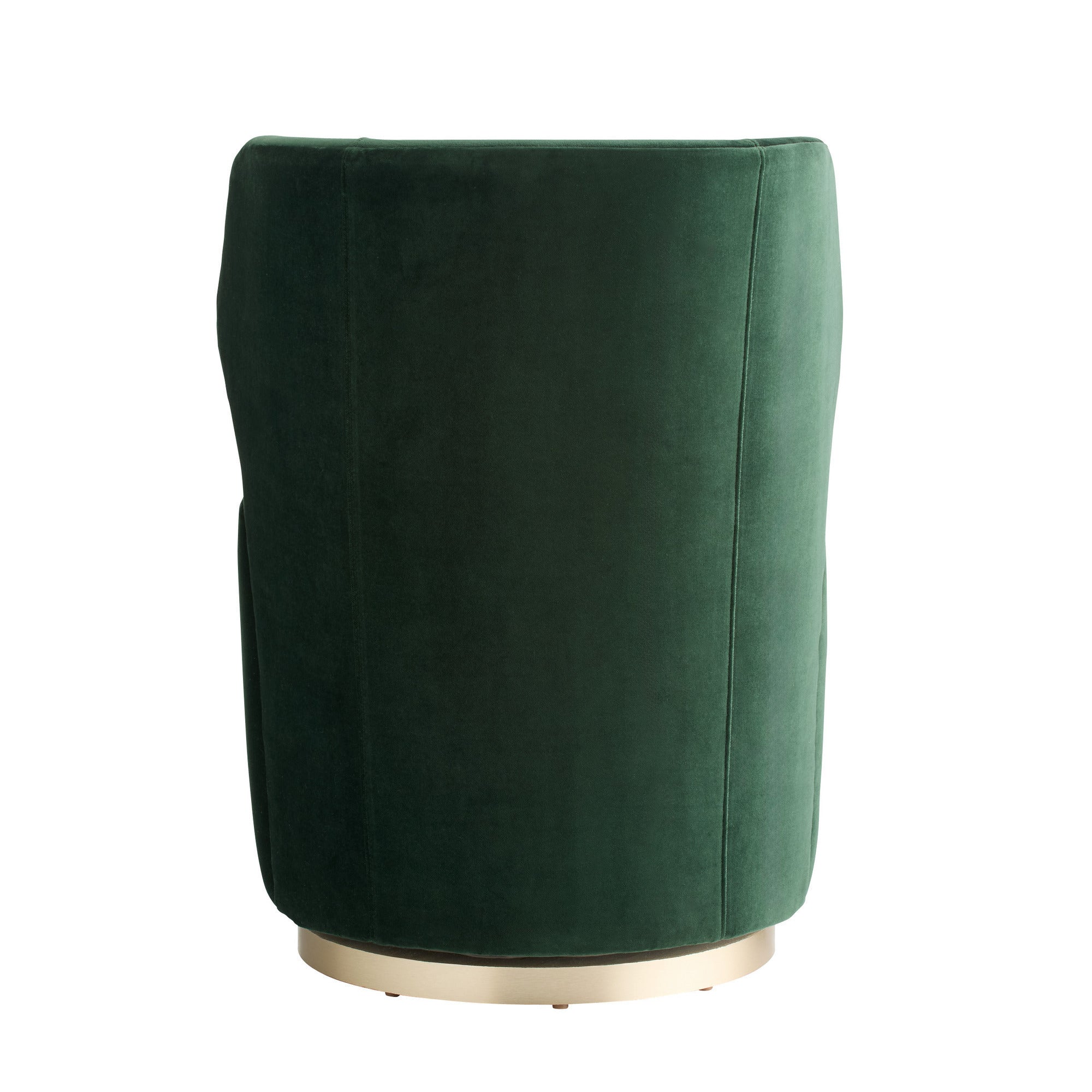 Poppy Chair Forest Velvet Champagne Swivel