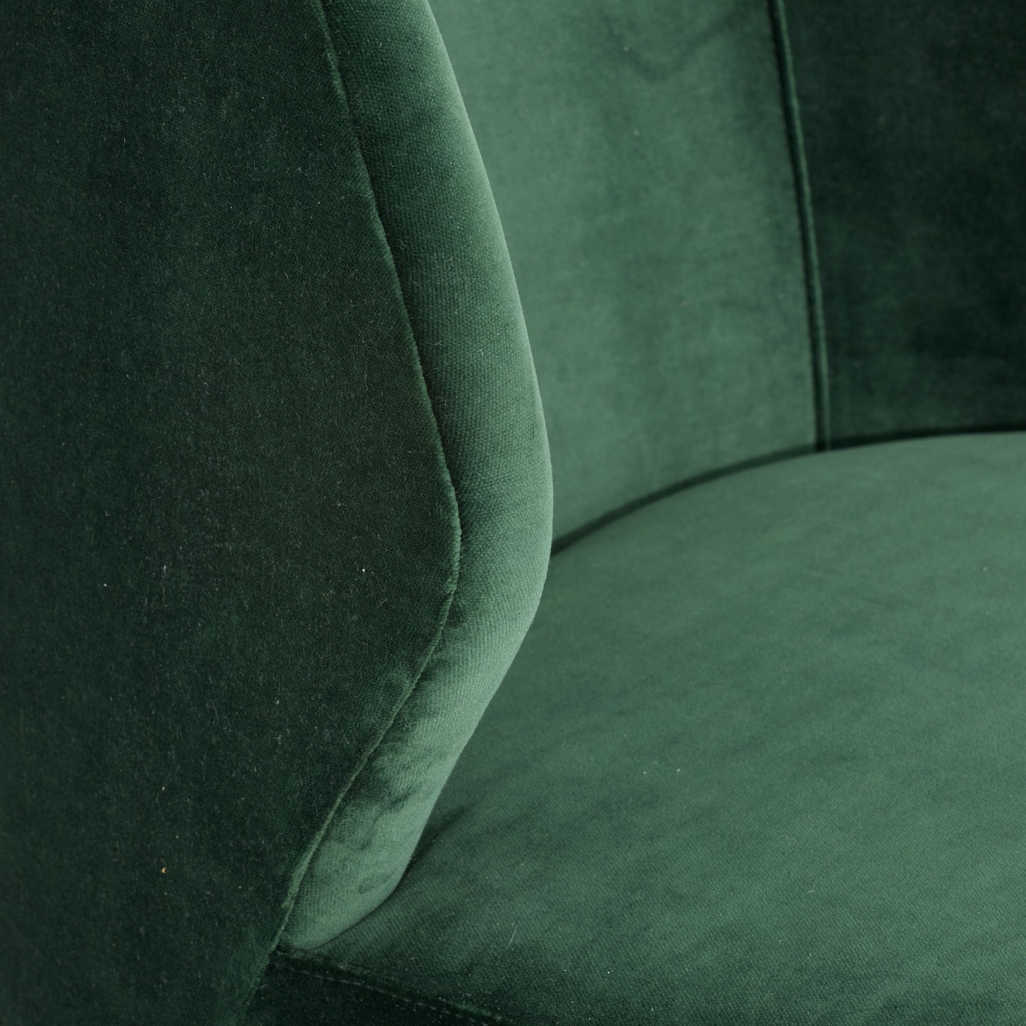 Poppy Chair Forest Velvet Champagne Swivel