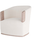 Reveal Swivel Lounge Chair Bone Linen