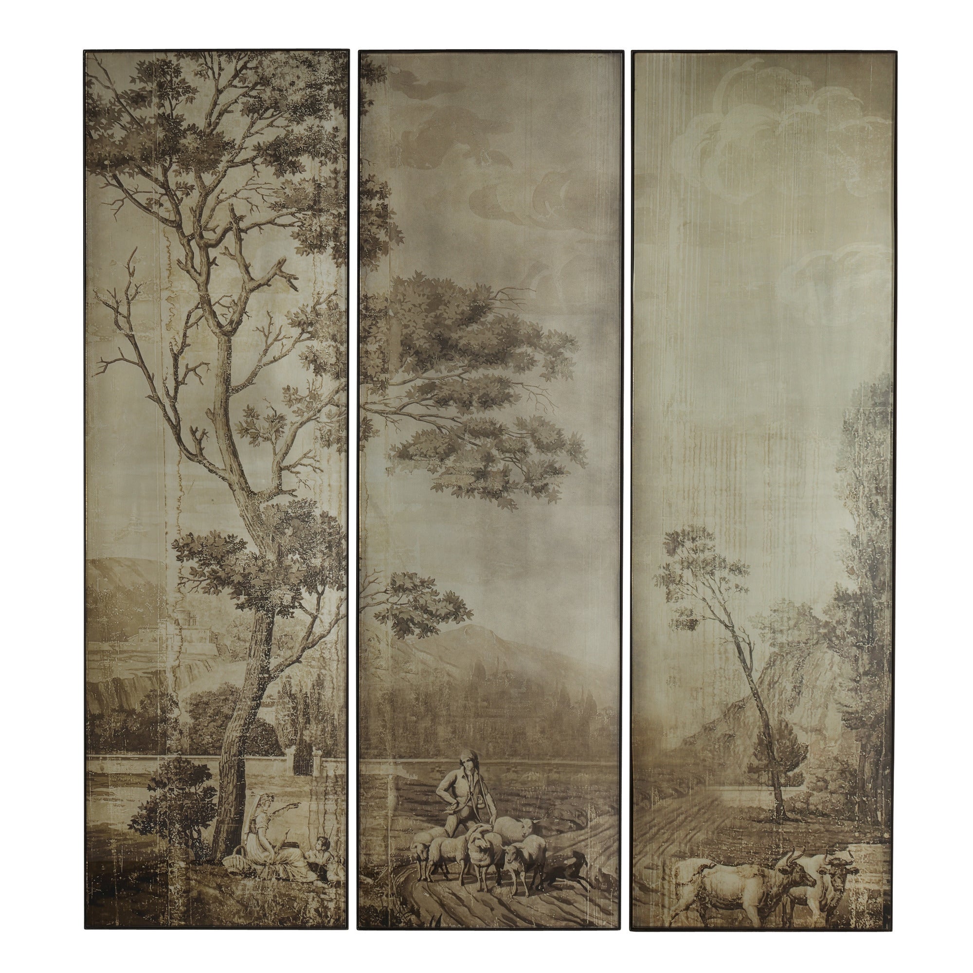 Pastorale Wall Plaques, Set of 3