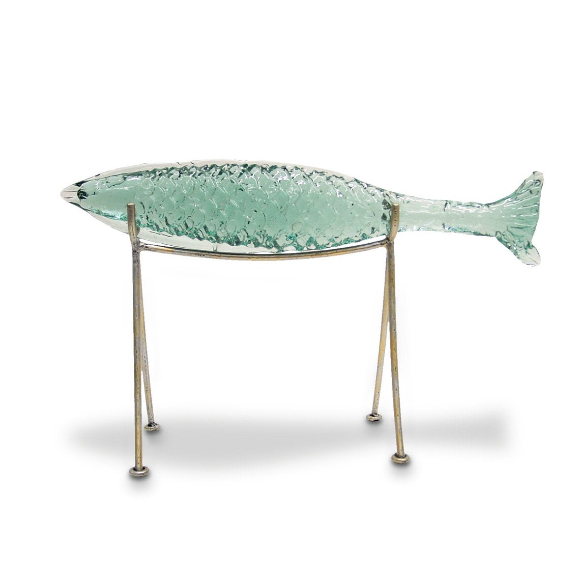 Glass Sakana Fish On Stand, Large