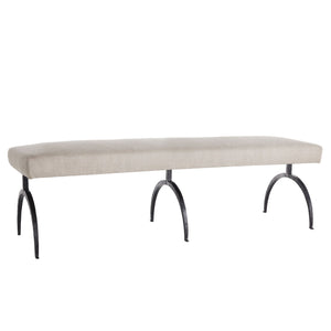 Bahati Bench - Natural Linen