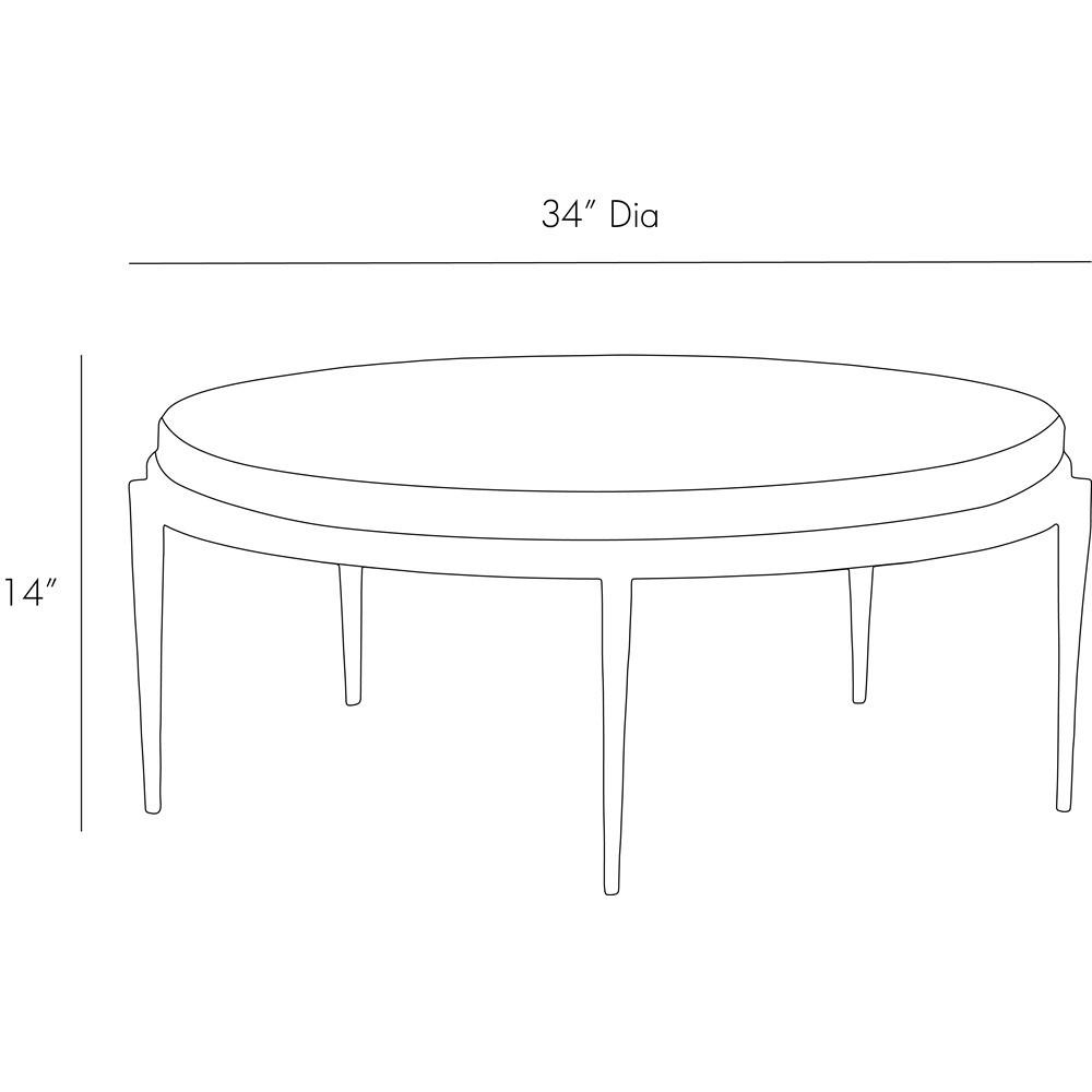 Kelsie Cocktail Table - White Marble