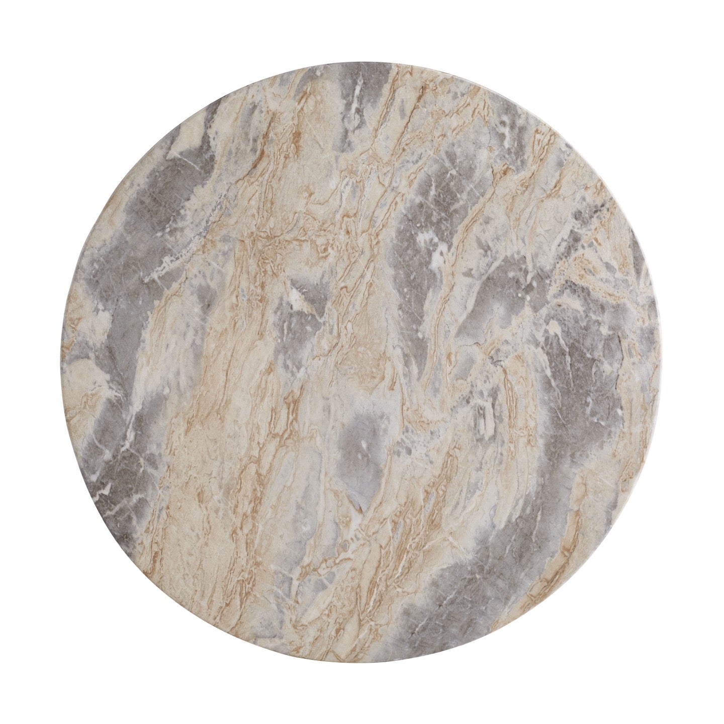 Serafina Small Accent Table - Sahara Faux Marble