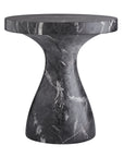 Serafina Large Accent Table - Black Faux Marble