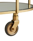 Trainor Bar Cart - Antique Brass