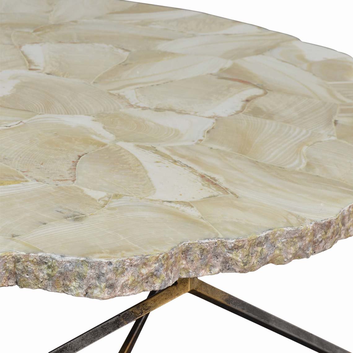Loren Fossilized Clam Side Table