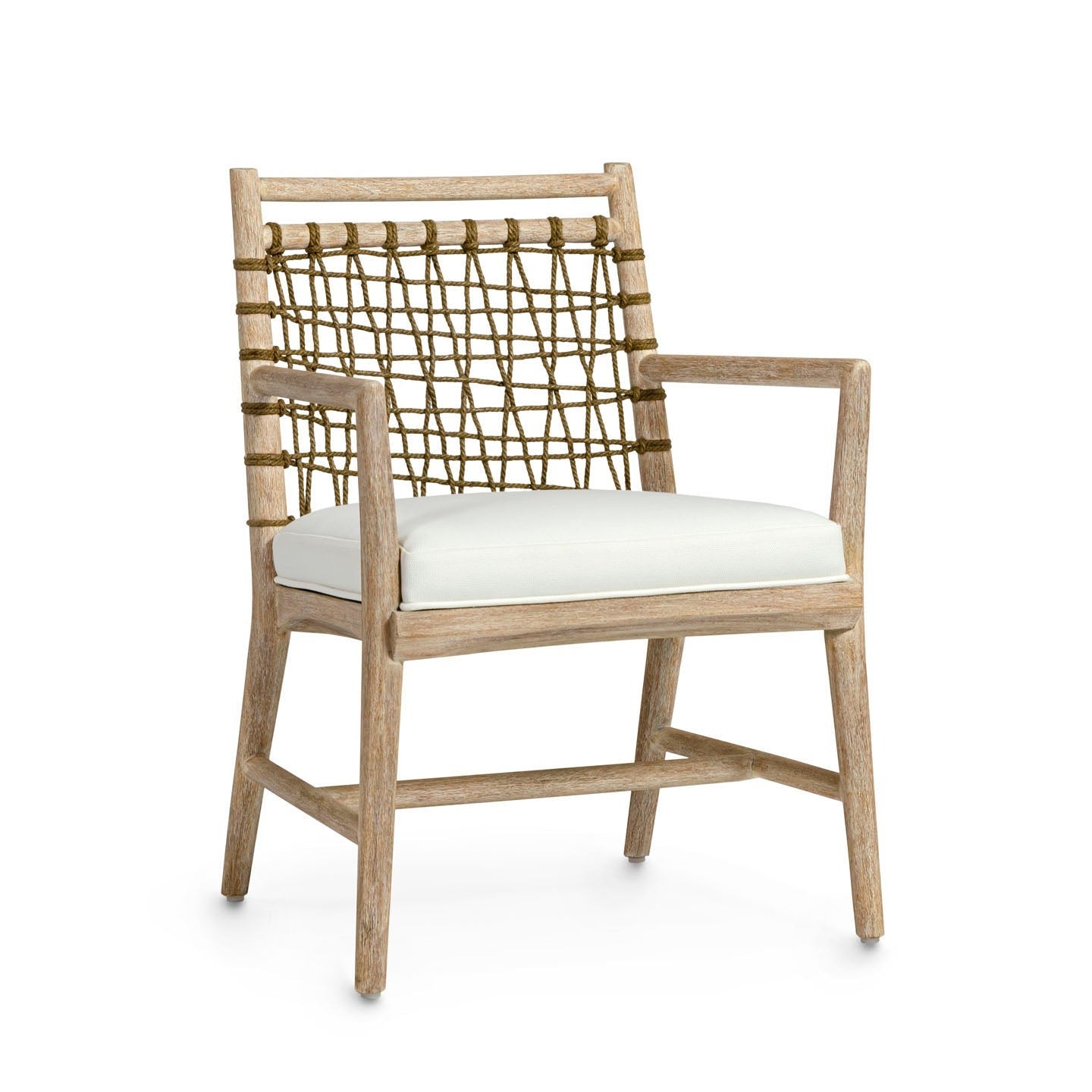 Pratt Arm Chair Cerused White