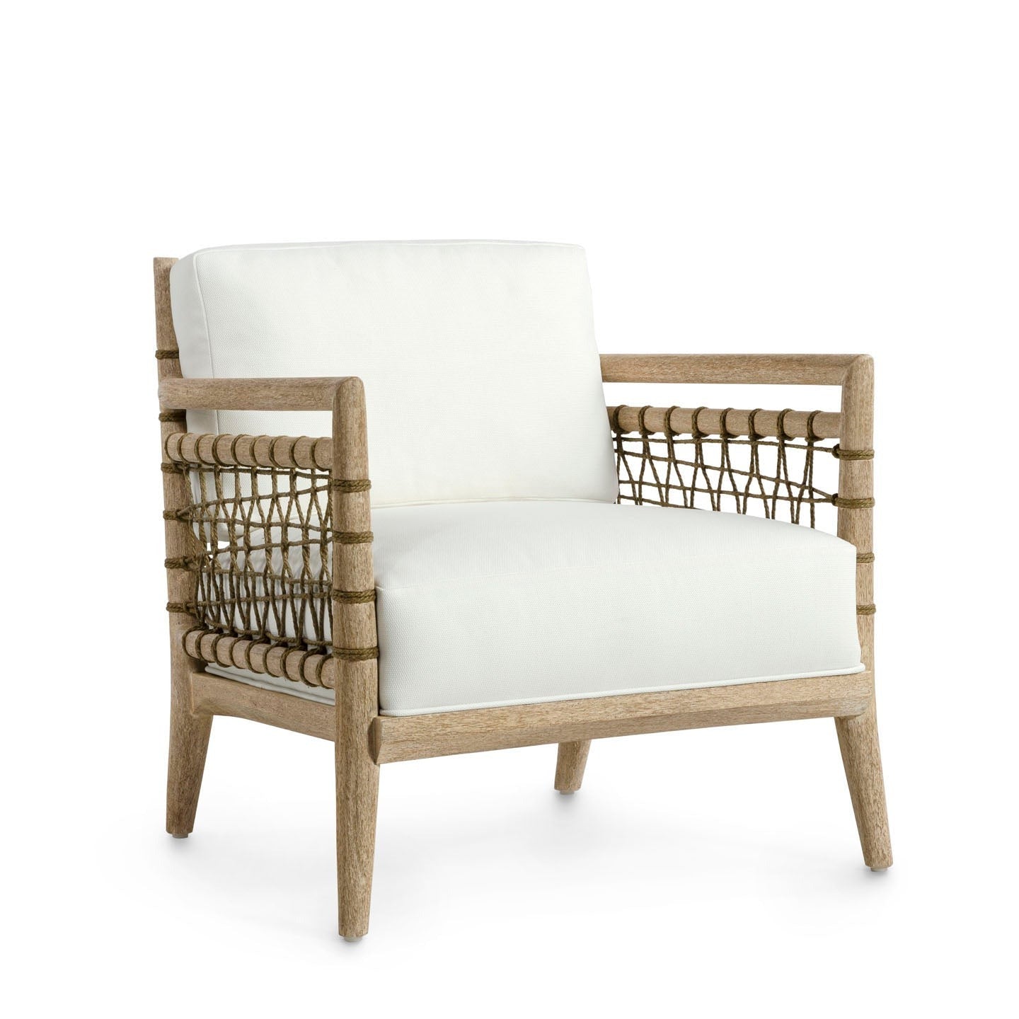 Pratt Lounge Chair Cerused White