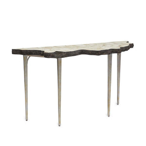 Chloe Fossilized Clam Console Tbl