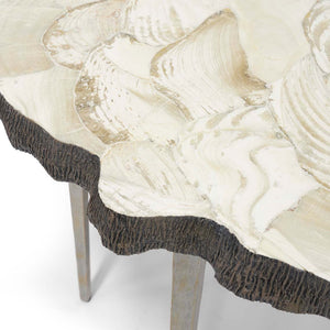 Chloe Fossilized Clam Console Tbl