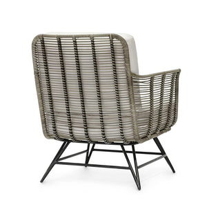 Hermosa Outdoor Lounge Chair, Grey