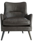 Seger Chair Graphite Leather Grey Ash